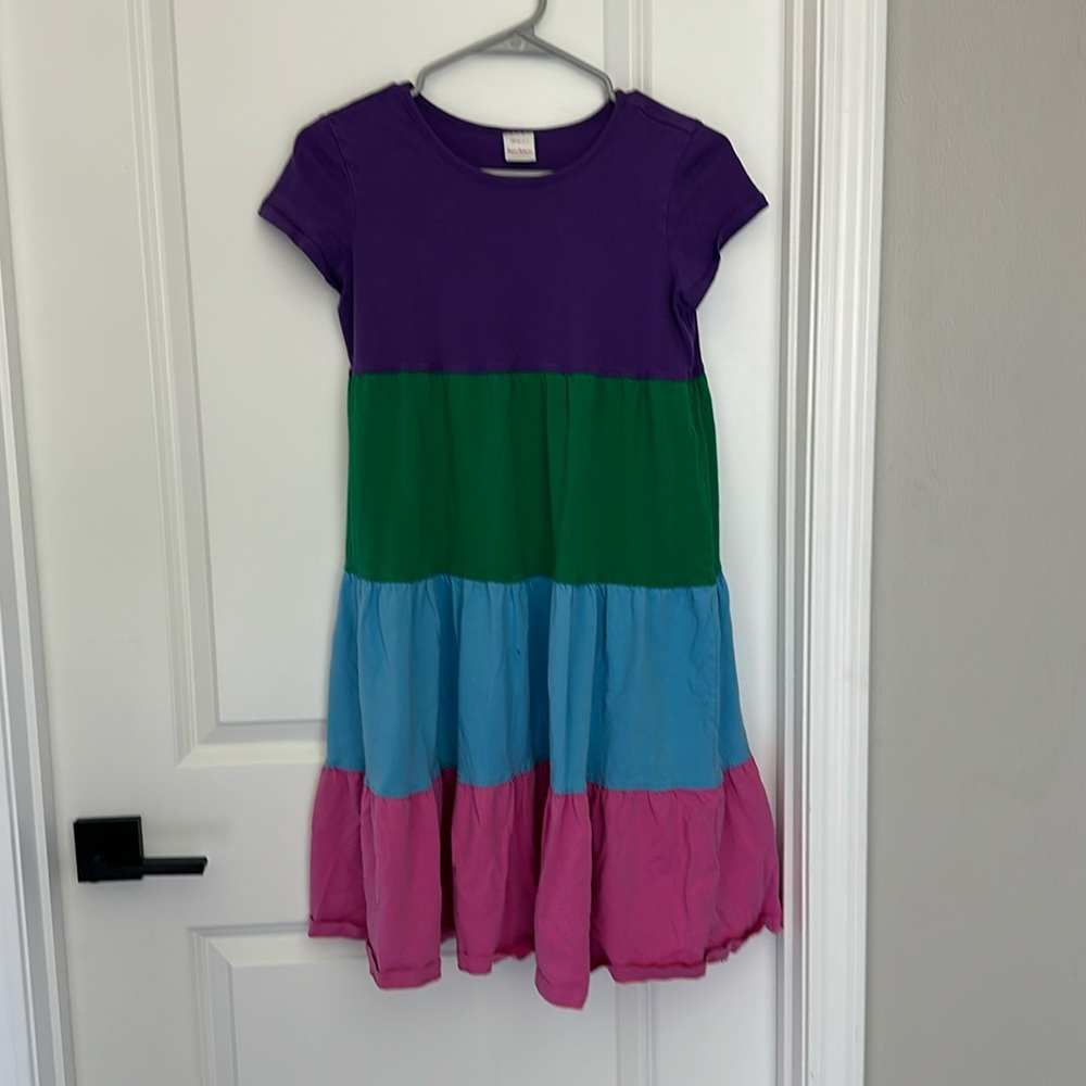 Hanna Andersson Girl’s playdress size 12, 150cm, tiered multicolor, VGUC